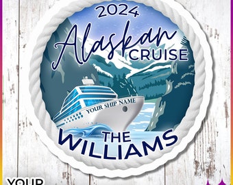 Alaska-Kreuzfahrt-Türmagnete | Personalisierte Royal Disney norwegische Prinzessin Celebrity Alaska Cruise Türmagnete