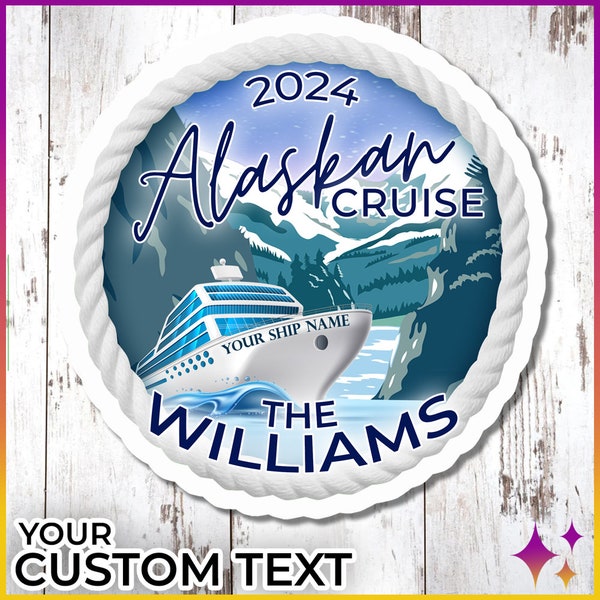 Alaskan Cruise Door Magnets | Personalized  Royal Disney Norwegian Princess Celebrity Alaska Cruise Door Magnets