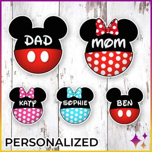 Magnete per porta Disney Cruise personalizzato con Topolino e Minnie / Magnete Disney Cruise con nome personalizzato, decorazione per porta crociera / regalo Disney Cruise