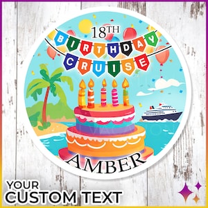 Birthday Cruise Door Magnets | Personalized Birthday Royal Norwegian NCL Disney Caribbean Cruise Door Magnets | Birthday Cruise Gift Idea