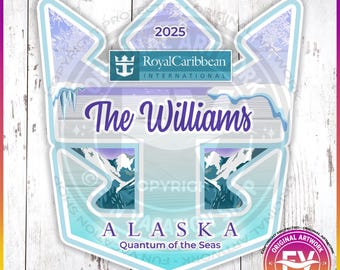 Alaskan Cruise Door Magnets Royal Caribbean | Personalized  Royal Caribbean Alaska Antarctic Cruise Magnet Sign | Alaskan Cruise Magnet Gift