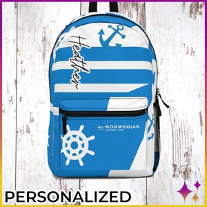 Personalized NCL Norwegian Cruise Backpack | NCL Norwegian Cruise Gifts Gear | NCL Norwegian Custom Personalized Bag | Norwegian Cruise Gift