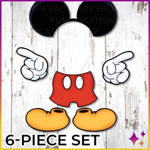 Juego de imanes para puerta de crucero de Disney / Juego de imanes con personajes de crucero de Disney / Decoración para puerta de crucero de Disney / Juego de 6 imanes para puerta de crucero de Disney