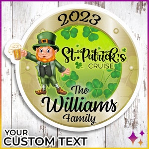 St Patrick&#39;s Cruise Door Magnet | Royal Norwegian Cruise Magnets | Cruise Cabin Door Decor Decorations | Cruise Door Sign
