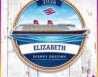 Disney Cruise Magnet Ship Door Sign | Personalized Disney Cruise Door Magnet Sign | Door Decor for Any Cruise Line | Disney Cruise Gift
