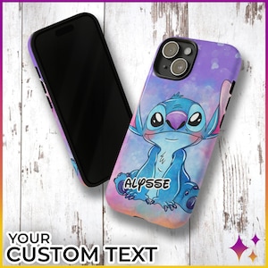 Personalized Custom Stitch Phone Case | iPhone Samsung Pixel Tough Disney Phone Case | Disney Vacation Gift Idea