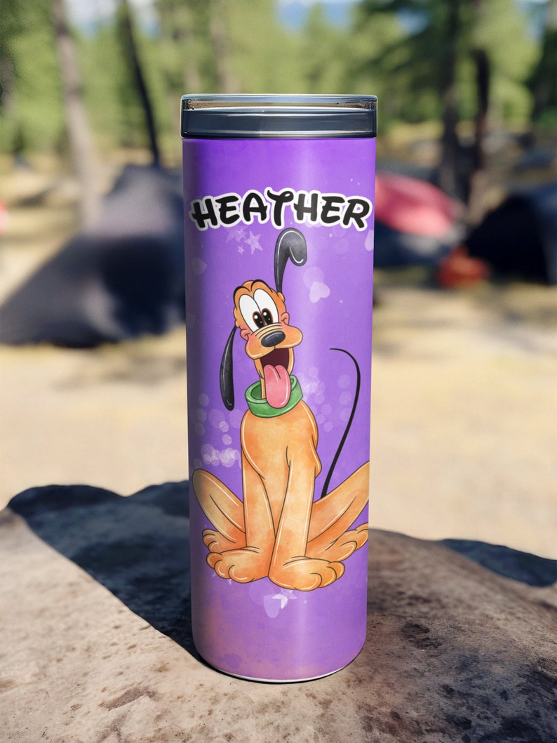 Personalized Pluto Disney Park Disney Cruise Tumbler Cup Disney World Cup Disneyland Cup Disney Park Family Vacation Trip Gift