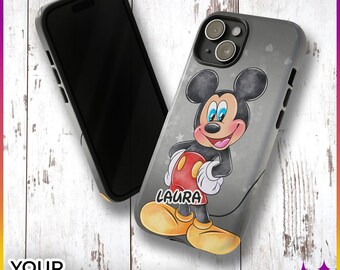 Personalized Custom Mickey Phone Case | iPhone Samsung Pixel Tough Disney Phone Case | Disney Vacation Gift Idea