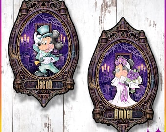 Haunted Mansion Disney Cruise Door Magnet Set | Large Disney Haunted Mansion Cruise or Resort Door Magnet Sign | Disney Cruise Gift
