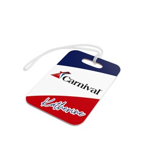 Carnival Cruise Luggage Tag Carnival Cruise Gear Carnival Cruise Custom ...
