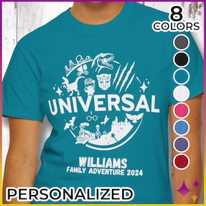 Universal Studios Shirt Wizard Family Trip T-shirt | 8 Colors of Personalized Universal Studios Park Vacation Shirts