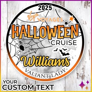 Virgin Cruise Door Magnets Halloween | Personalized Virgin Halloween Cruise Door Magnet Sign | Virgin Cruise Halloween Cruise Gift