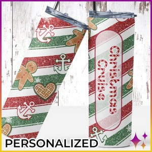 Christmas Cruise Tumbler Cup | Personalized Christmas Cruise or Vacation Gear Gift | Cruise Gift Disney Royal Norwegian Celebrity Christmas