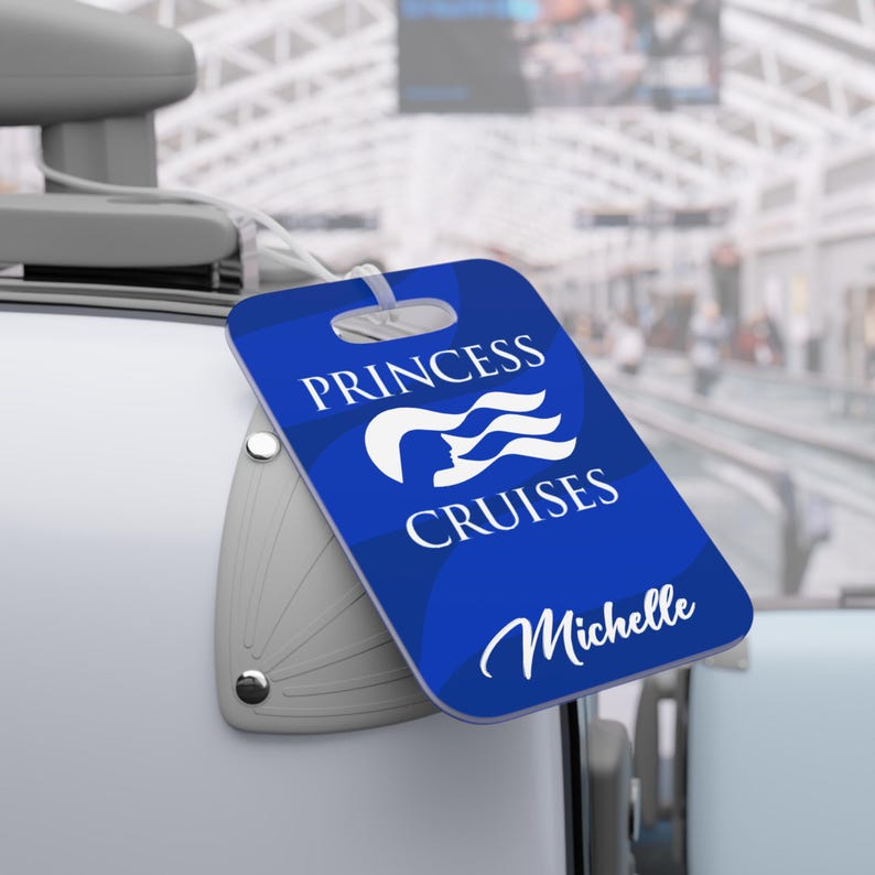 Vip Princess Tag Princess Cruise Luggage Tag | Personalized Princess Cruise Gear ...