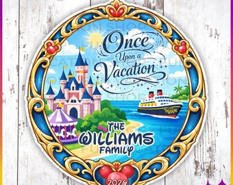 Disney Cruise Magnet Disney Land and Sea Vacation with Matching Name Magnets | Personalized Disney Cruise Door Magnet Sign | Cruise Gift