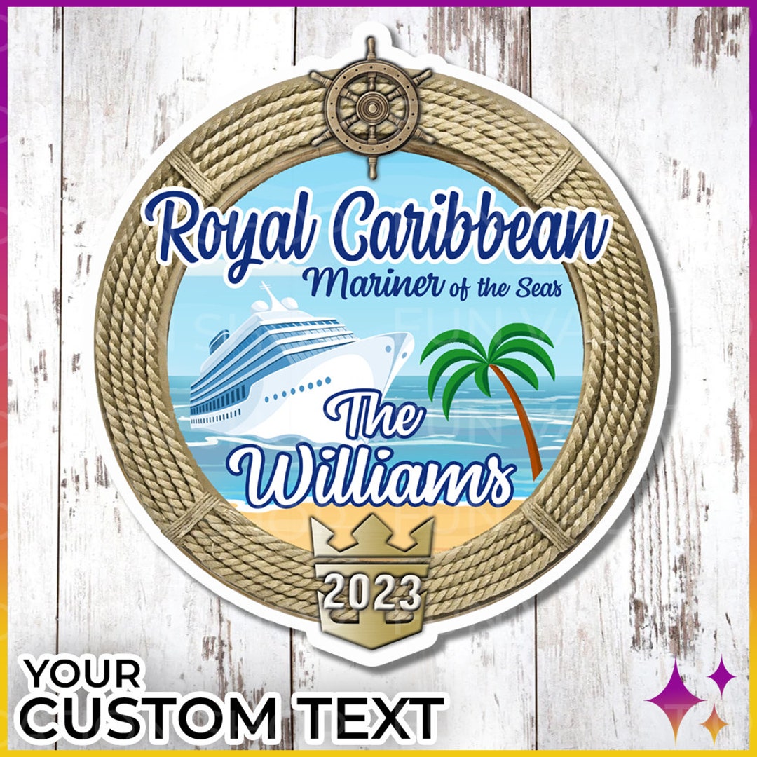 Cruise Door Magnets Royal | Personalized Royal Cruise Caribbean Door ...