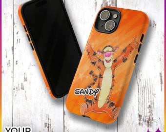 Funda de teléfono personalizada con Tigger / Funda resistente de Tigger para Samsung iPhone Pixel / Regalo de vacaciones