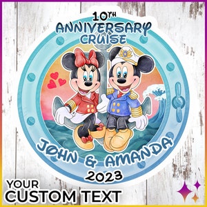 Disney Cruise Door Magnet | Disney Cruise Magnet Honeymoon Wedding Anniversary Cruise Door Decor | Disney Cruise Anniversary Door Magnets