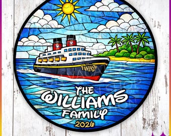 Disney Cruise Magnet Door Sign Any Disney Ship | Personalized XL Cruise Door Magnet Fantasy Destiny Treasure Believe Wish Magic Adventure