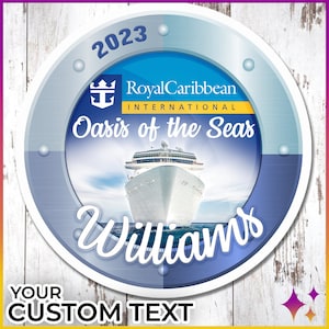 Cruise Door Magnet Sign Royal Caribbean | Personalized Royal Cruise Door Magnets | Caribbean Cruise Gift Bag Idea