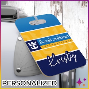 Royal Cruise Luggage Tag | Royal Cruise Caribbean Gear | Royal Cruise Custom Personalized Cruise Luggage Tags | Loyal to Royal Cruise Gift