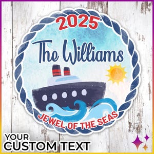 Cruise Door Magnet | Personalized Cruise Magnet for Royal Caribbean Disney Norwegian Princess Celebrity Cruise Door Magnet Sign Cruise Gift