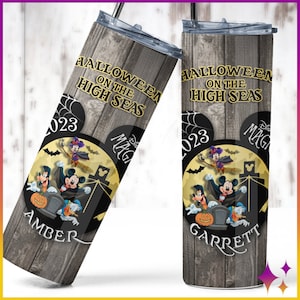 Personalized Disney Cruise Tumbler | Custom Disney Halloween Cruise Line Tumbler Cup | Disney Cruise Halloween Tumbler | Cruise Gift