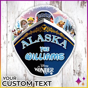 Disney Alaskan Cruise Door Magnets | Personalized  Disney Alaska Cruise Door Magnets | Alaskan Disney Cruise Door Magnet Sign Cruise Gift