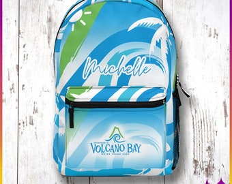Custom Volcano Bay Universal Studios Backpack | Personalized Bag for Family Orlando Florida Vacation Gift