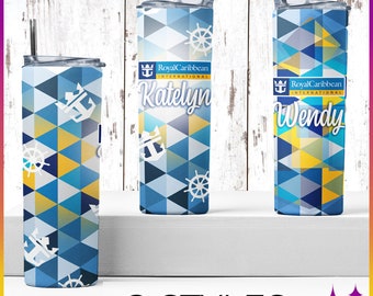 Royal Caribbean Cruise Tumbler | Royal Caribbean Cruise Gear | Custom Personalized Royal Caribbean Cruise Line Tumbler Cup | Cruise Gift