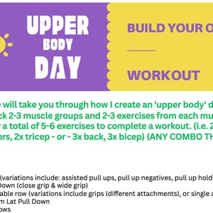 BYO Upper Body Workout