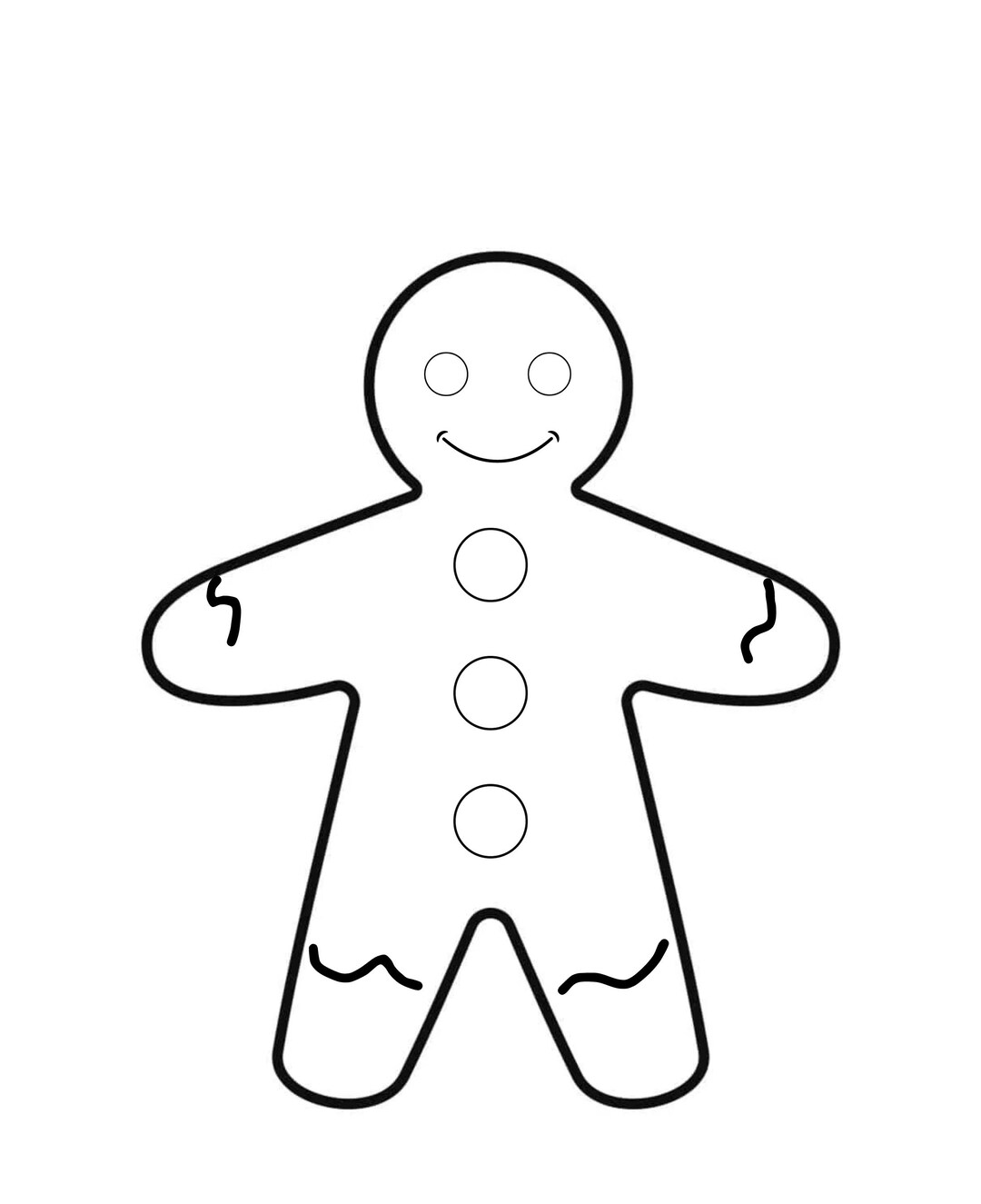 Gingerbread Man Pdf,png.jpeg for Printing and Other Uses Etsy