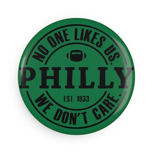 Philly Button Magnet, Sports Fan Decor, Gift for Eagles Fans, Refrigerator Magnet, Philly Pride, Unique Collectible