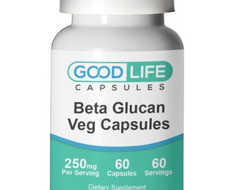 Beta Glucan 250mg Vegan Capsules All Natural Supplement