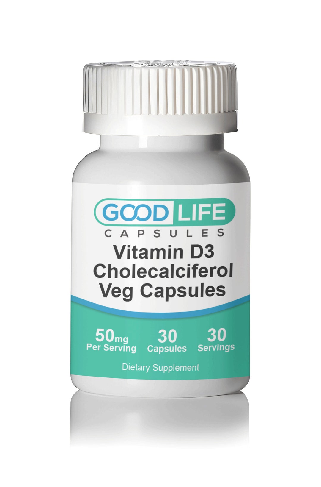 Vitamin D3 Cholecalciferol 50mg Vegan Capsules All Natural Supplement