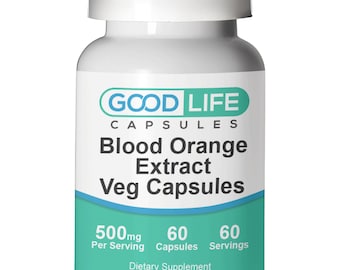 Blood Orange Extract 500mg Vegan Capsules All Natural Supplement