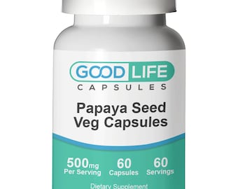 Papaya Seed 500mg Vegan Capsules All Natural Supplement