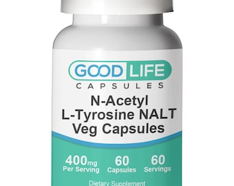 N-Acetyl L-Tyrosine 400mg Vegan Capsules All Natural Supplement