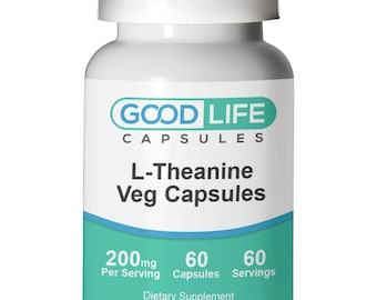 L-Theanine 200mg Vegan Capsules All Natural Supplement