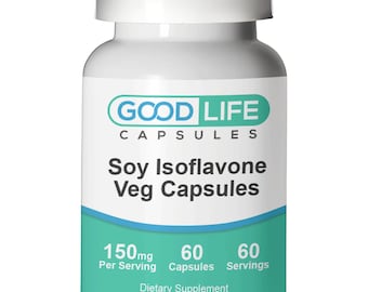 Soy Isoflavone 150mg Vegan Capsules All Natural Supplement