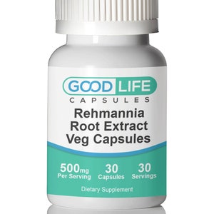 Rehmannia Root Extract 500mg Vegan Capsules All Natural Supplement