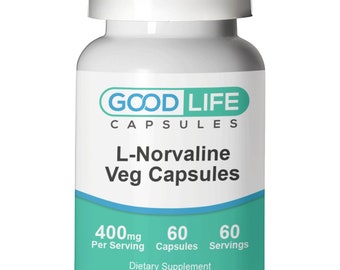 L-Norvaline 400mg Vegan Capsules All Natural Supplement