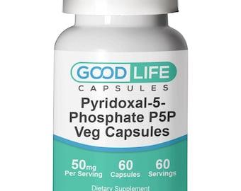 Pyridoxal-5-Phosphate 50mg Vegan Capsules All Natural Supplement