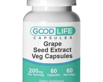 Grape Seed Extract 200mg Vegan Capsules All Natural Supplement