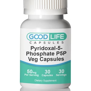 Pyridoxal-5-Phosphate 50mg Vegan Capsules All Natural Supplement