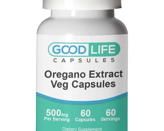 Oregano Extract 500mg Vegan Capsules All Natural Supplement