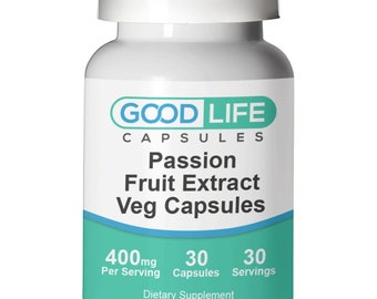 Passion Fruit Extract 400mg Vegan Capsules All Natural Supplement