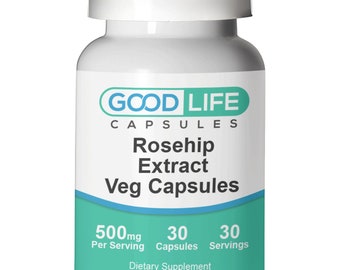 Rosehip Extract 500mg Vegan Capsules All Natural Supplement