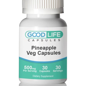 Pineapple 500mg Vegan Capsules All Natural Supplement