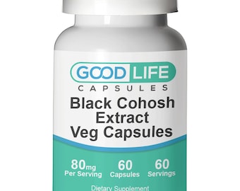 Black Cohosh Extract 80mg Vegan Capsules All Natural Supplement